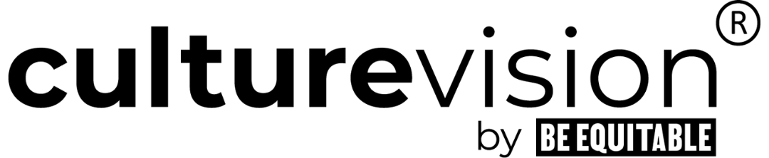 Be Equitable Logo (text in black color on the white background)